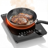 Imagem da oferta Cooktop de Indução Portátil, 220V, 2200W, 1 Boca, 9 Níveis de Potência, Temporizador 99 Minutos, Trava de Segurança, Preto