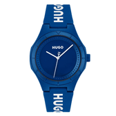 Imagem da oferta Relógio Hugo Masculino Borracha Azul 1530414