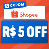 Imagem da oferta Cupom Shopee R$5 OFF em compras acima de R$25