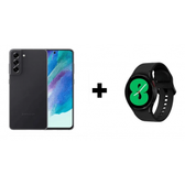 Imagem da oferta Smartphone Samsung Galaxy S21 FE 6GB 128GB 5G 6.4'' + Smartwatch Samsung Galaxy Watch 4 BT 40mm