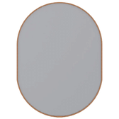 Imagem da oferta Espelheira 58x43cm Unna Couro Cromado - P103376 - COZIMAX