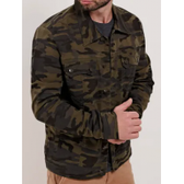 Imagem da oferta Jaqueta Camuflada Jeans Masculina Bivik Verde Militar