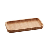 Imagem da oferta LYOR - Bandeja de Bambu Hire Marrom Natural 20cm - Mesa Posta - Organização - Utensílios de Cozinha - Enxoval - Decoração - Travessa Retangular