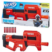 Imagem da oferta Lança Dardos Nerf Fortnite Compact Smg Lançador Motorizado Estilo Ultra Red - F4167 - Hasbro