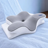 Imagem da oferta Travesseiro Cervical Ergonômico em Espuma Viscoelástica para Dormir S-5431 VT Abranuv