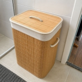 Imagem da oferta Cesto de Roupas de Bambu 60L