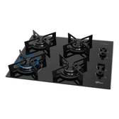 Imagem da oferta Cooktop Fit Line Fischer 4 Bocas Chama Rapida Trempe Iron Vidro Preto 36310-102671
