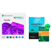 Imagem da oferta Microsoft 365 Family ESD - Digital para Download + Kaspersky Standard + Kaspersky Password Manager 1 Dispositivo 1 Ano