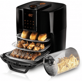 Imagem da oferta Fritadeira Elétrica Masterchef Oven By Mallory 12 Litros Com 1700W Paneil LED Multi Função Air Fryer Forno e Desidratador – 127V