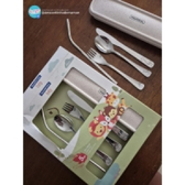 Imagem da oferta Conjunto de Talheres Infantis Tramontina em Aço Inox com Estojo 05 Pçs