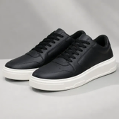 Imagem da oferta Tenis Masculino Casual Tamanho Especial Solado Alto Urbano Bege Liso 41 Br
