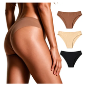 Imagem da oferta Kit 3 Calcinhas Sem Costura Tanga Laser Poliamida Não Marca
