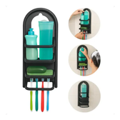 Imagem da oferta Porta Shampoo Prateleira Plástico 39,6cm De Pendurar Preto Organizador Para Banheiro Suporte Shampoo Condicionador Sabonete Instalação Fác