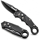 Imagem da oferta Canivete Tático 16cm Compacto Em Aço Inoxidável Dobrável Com Trava De Segurança Cabo Antiderrapante Para Camping Trilha Pesca E Uso Diário