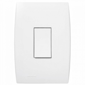 Imagem da oferta Conjunto de Interruptor Simples 10a 250v com Placa 4x2 Ilus Branco - Iriel CC