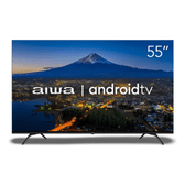 Imagem da oferta Smarttv Aiwa 55 Android 4k, Borda Ultrafina Aws-tv-55-bl-01