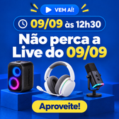 Imagem da oferta É AMANHÃ ÀS 12H30 no Instagram! Live Especial 9/9 com Cupons Exclusivos e Ofertas Relâmpago!