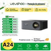 Imagem da oferta Projetor VEVSHAO A24 Max 1080P 4K Android TV