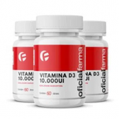 Imagem da oferta 3 Unidades Vitamina D3 10.000Ui 60 Doses