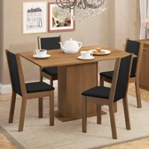 Imagem da oferta Conjunto Sala De Jantar Madesa Tampo De Madeira 4 Cadeiras - R$ 469,99