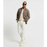 Imagem da oferta Camisa Comfort em Sarja com Bolsos de Lapela
