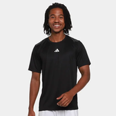 Imagem da oferta Camiseta Adidas Treino Básica Masculina Preto Branco Tam M