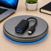 Imagem da oferta Adaptador Cabo USB Otg Fêmea Tipo C Macho para Pendrive Celular Tablet Notebook