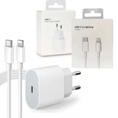 Imagem da oferta Carregador Turbo 20w Completo Lightning Compatível com iPhone XR 11 12 13 14 Pro e Pro Max Fonte e Cabo Bivolt
