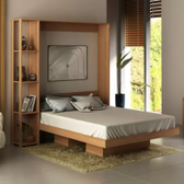 Imagem da oferta Cama Articulada de Casal 4 Prateleiras 2 Nichos 178,5x193cm CM8014 Tecnomobili - Tecno Mobili