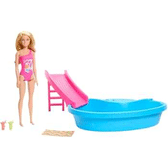 Imagem da oferta Conjunto de Brinquedo Barbie Piscina Glam com Boneca Maiô Rosa