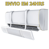 Imagem da oferta Defletor de Ar Condicionado Split Universal Ajustável Regulagem de Ângulo 180° Instalação Sem Furos