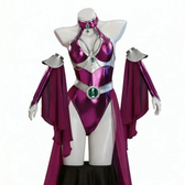 Imagem da oferta Teen Titans Starfire Fantasia de Cosplay em Macacão Roxo para Personagens de Anime Fantasia de Halloween para Ad