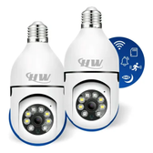 Imagem da oferta Kit com 2 Câmeras Lâmpada Segurança IP WiFi 360° Visão Colorida