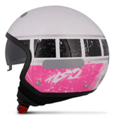 Imagem da oferta Capacete Aberto LS2 OF561 Branco e Rosa - Numero 58