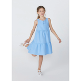 Imagem da oferta Vestido Básico Infantil Midi Em Algodão