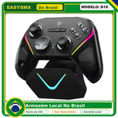 Imagem da oferta Controle Sem Fio EasySMX D10 para PC & Switch com Joysticks TMR Teclas Mecânicas e Base de Carregamento