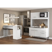 Imagem da oferta Cozinha Compacta Soluzione Sara com Bancada - Branco