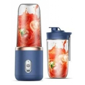 Imagem da oferta Mini Liquidificador Copo Mixer Elêtrico Batedor Shake Frutas Azul 127v