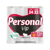 Imagem da oferta Papel Higiênico Personal VIP Folha Dupla 24 Unidades