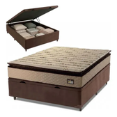 Imagem da oferta Cama Box Baú Casal Van Gogh Espuma D33 138x188cm com Pillow Top