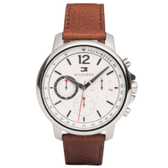 Imagem da oferta Relógio Tommy Hilfiger Masculino Couro Marrom - 1791531