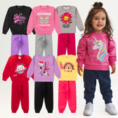 Imagem da oferta Kit 6 Peças Moletom Menina Infantil Inverno (Tam 1 ao 14)