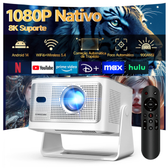 Imagem da oferta Magcubic HY350 Max Projetor 1080P Nativo 900 ANSI Android 14 H726 8K WiFi 6 BT 5.4 Autofoc