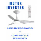 Imagem da oferta Ventilador De Teto Aliseu Taurus Bivolt Motor Inverter Pás Branco Diâmetro 81 Cm Quantidade De Pás 3