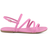 Imagem da oferta Sandalia Rasteira Tiras Cruzadas Candy Pink