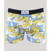 Imagem da oferta Cueca Boxer Homer Simpson Estampada Branca