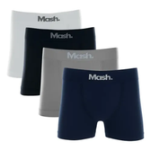 Imagem da oferta Kit 4 Cuecas Boxer Mash Poliamida Sem Costura Box Original