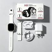 Imagem da oferta kit Smartwatch Relógio Inteligente 2026 Novo X8 2.2 Polegadas Para iOS Android Completo 6 Em 1 i13 TWSCarregador