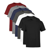 Imagem da oferta Kit 7 Camisetas Masculina Manga Curta Lisa Algodão Premium (BR Alfa GG Regular Colorido)