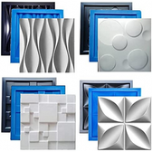 Imagem da oferta Kit Formas de Gesso 3D e Cimento ABS 1,5mm Com uma Manta em EVA pra Painel Revestimento de Parede FDG